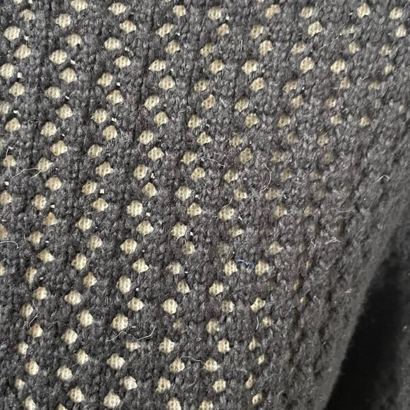 Loft Womens Size Small Black Open Loose Knit Sweater Cotton Blend Minimalist - Picture 3 of 3